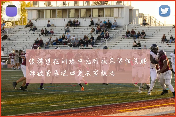 张稀哲在训练中无对抗急停扭伤腿部被紧急送回更衣室救治