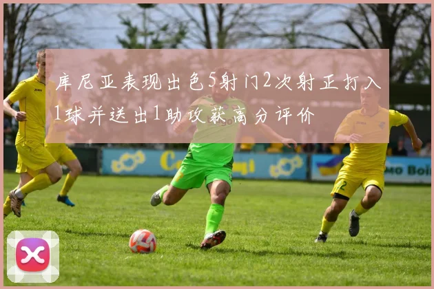 库尼亚表现出色5射门2次射正打入1球并送出1助攻获高分评价